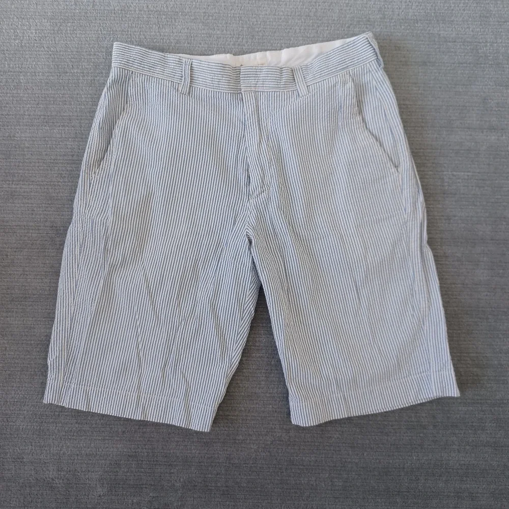 J. Crew Seersucker Shorts‎ Mens 30 Blue 10
